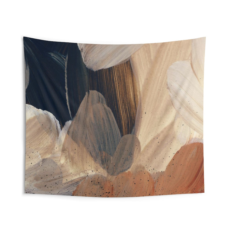 Abstract Tapestry | Beige Cream Yellow Rust
