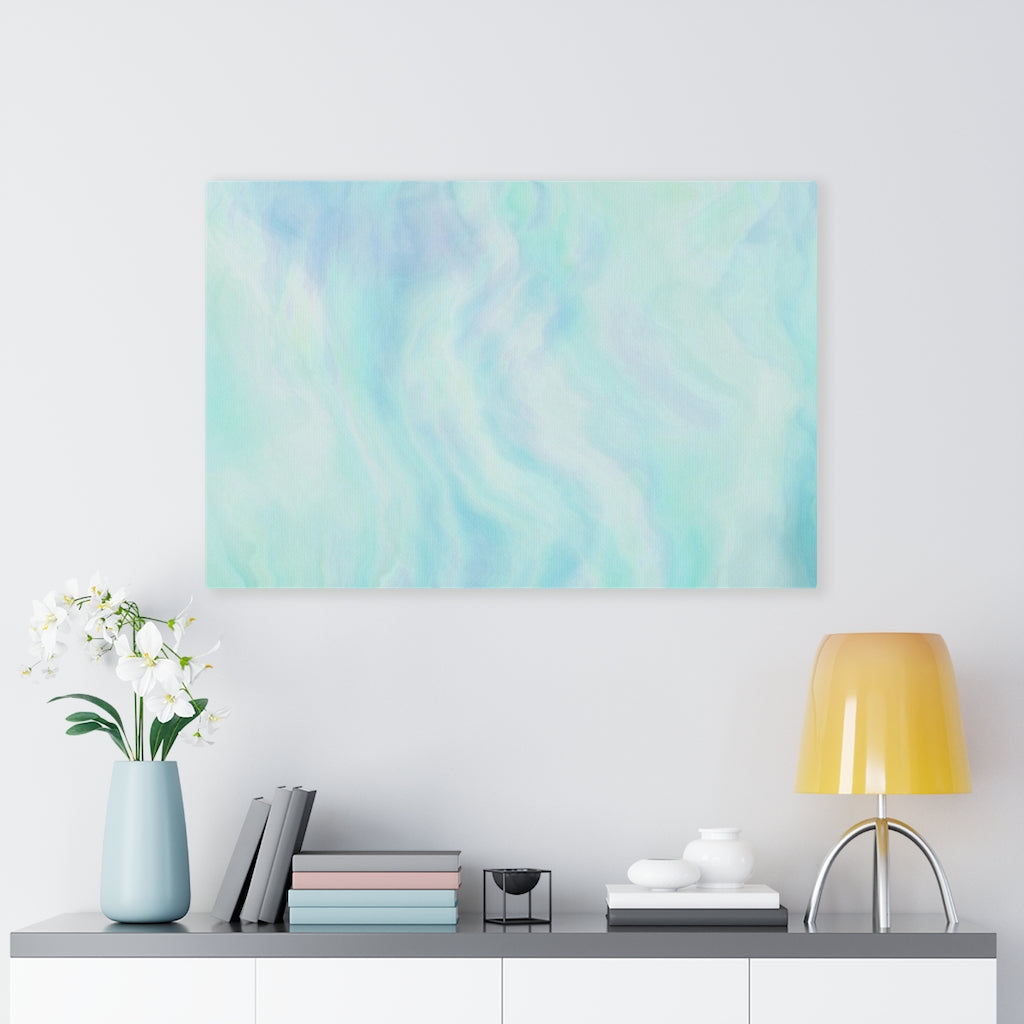 ABSTRACT WALL CANVAS ART | Blue Teal Purple