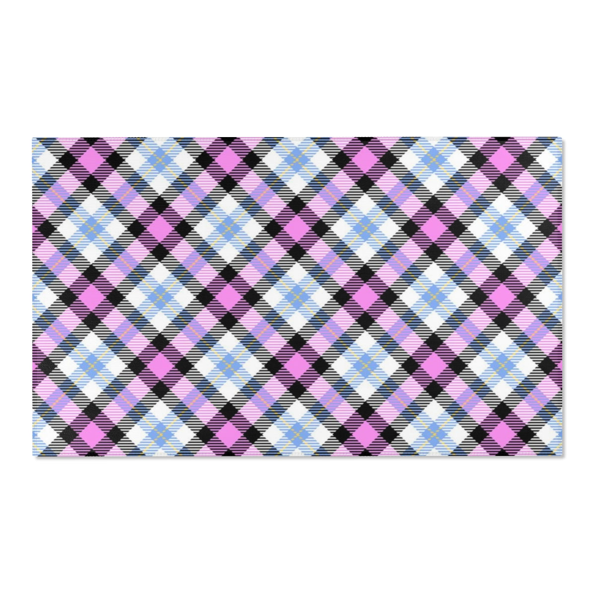 Checkered Area Rug | Plaid Retro Preppy