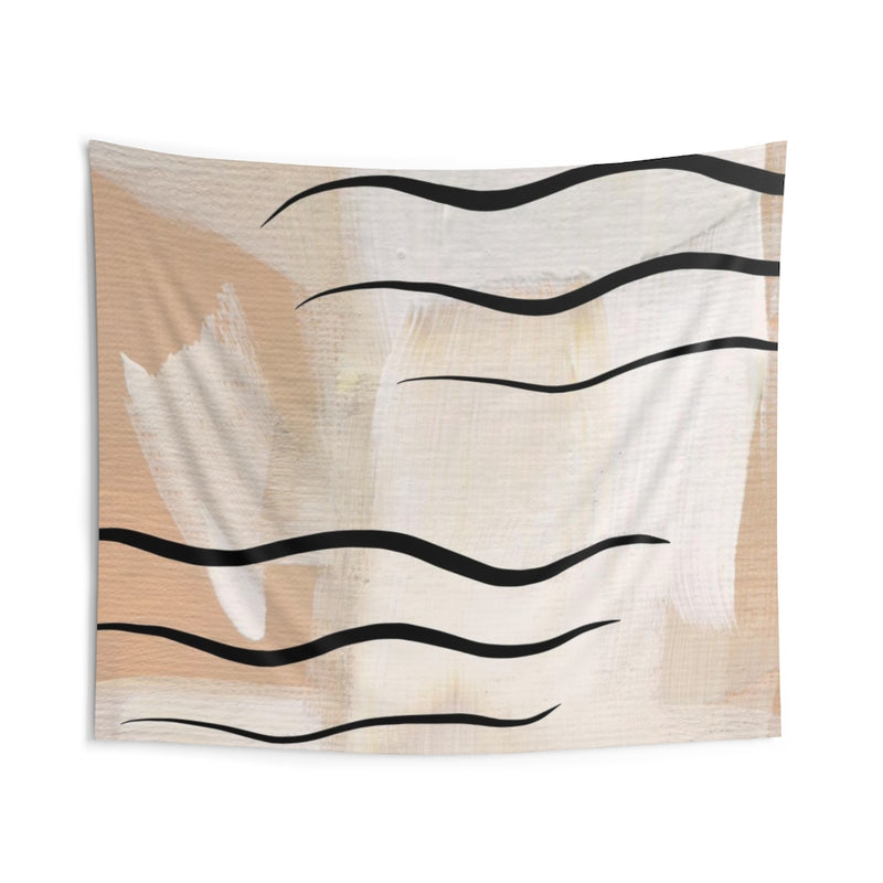 Abstract Tapestry | Yellow Black Beige