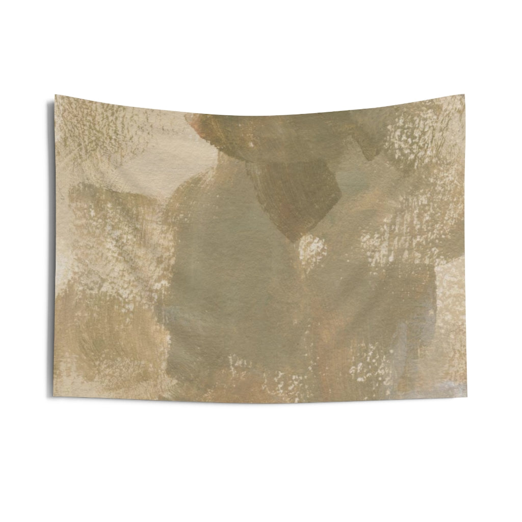 Abstract Tapestry | Khaki Green Beige