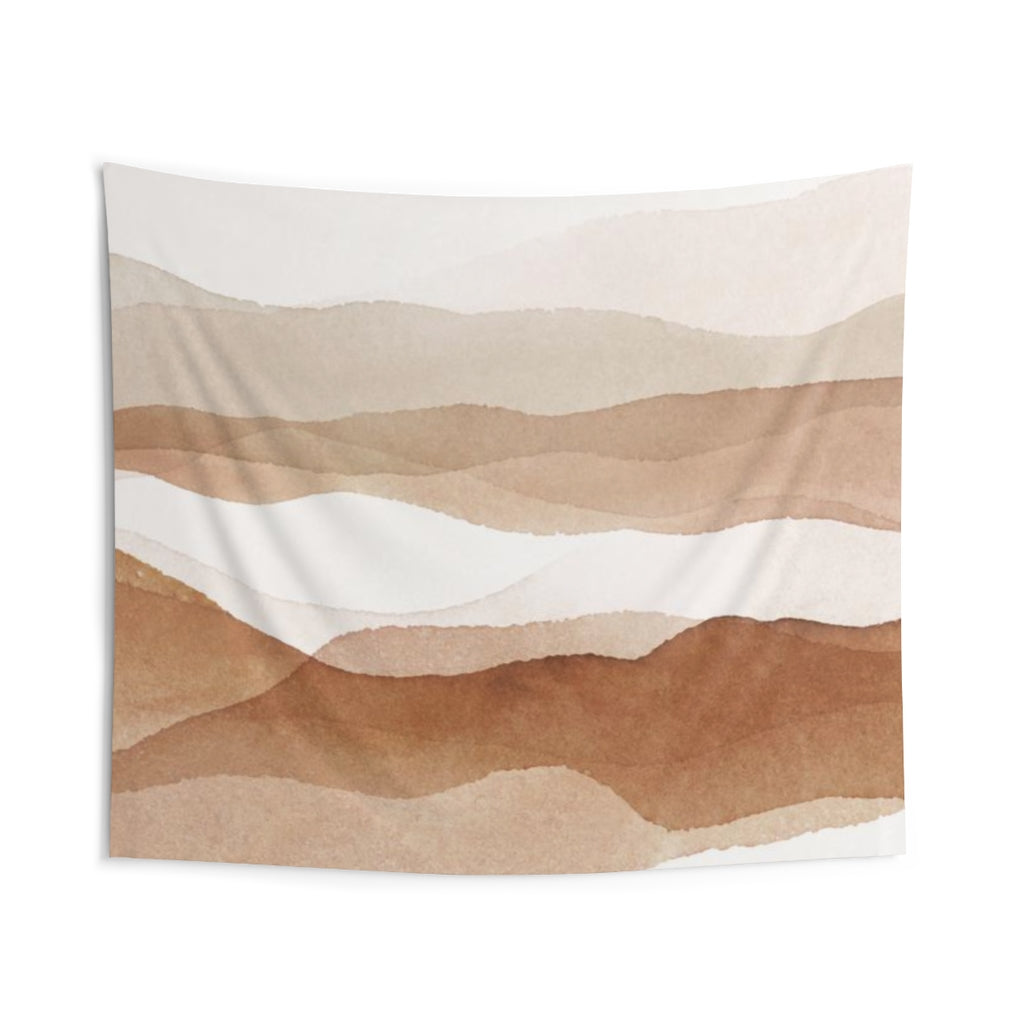 Abstract Tapestry | White Brown Rust Beige