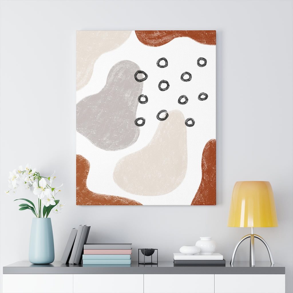 Boho Southwestern | Mid Century Canvas Watercolor Wall Art