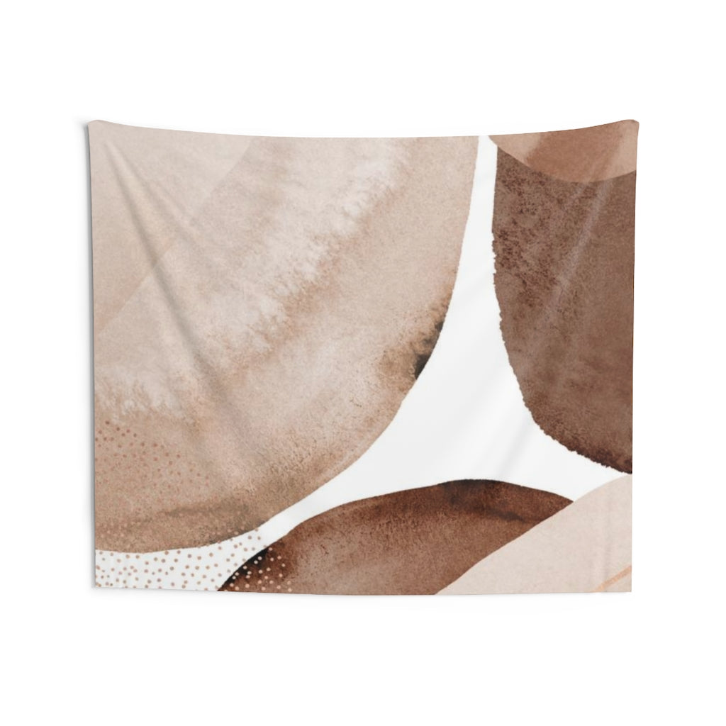 Abstract Tapestry | Bronze Brown White