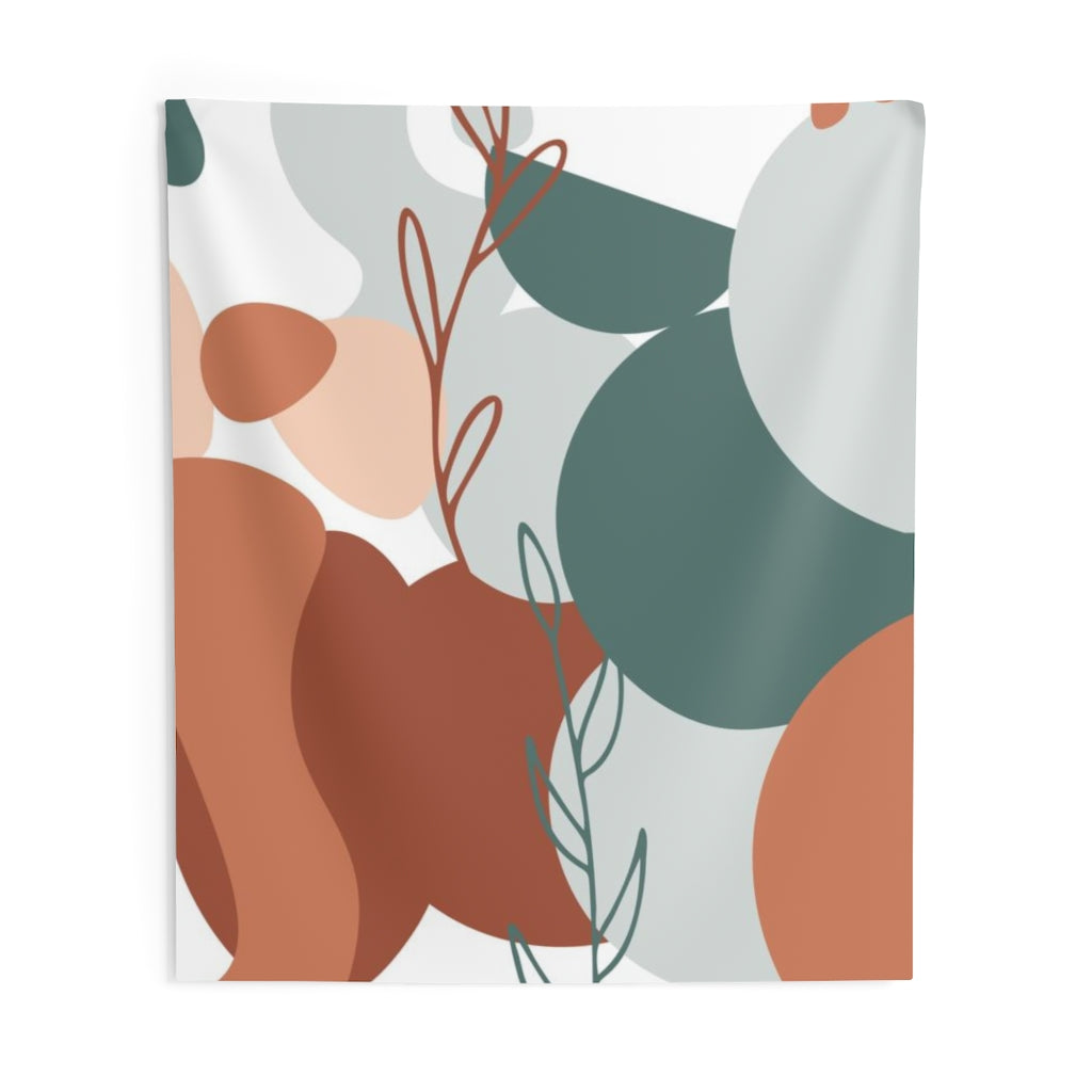 Floral Tapestry | Beige Rust Sage Green White