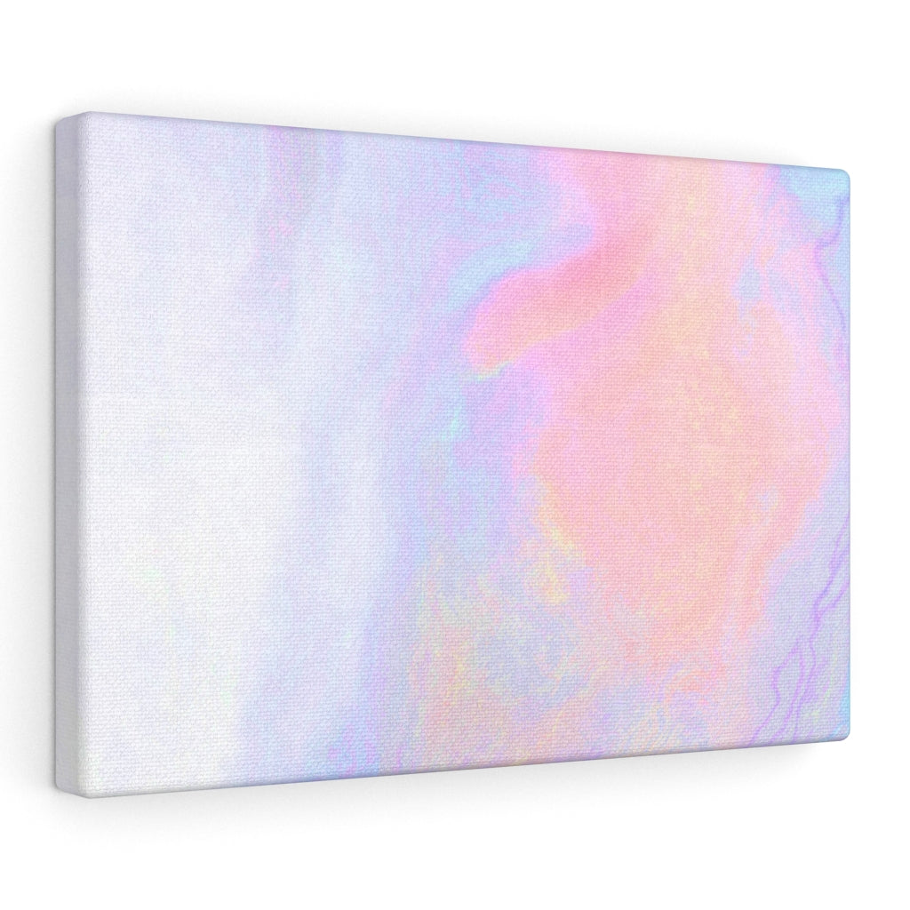 ABSTRACT WALL CANVAS ART | White Pink Orange Purple