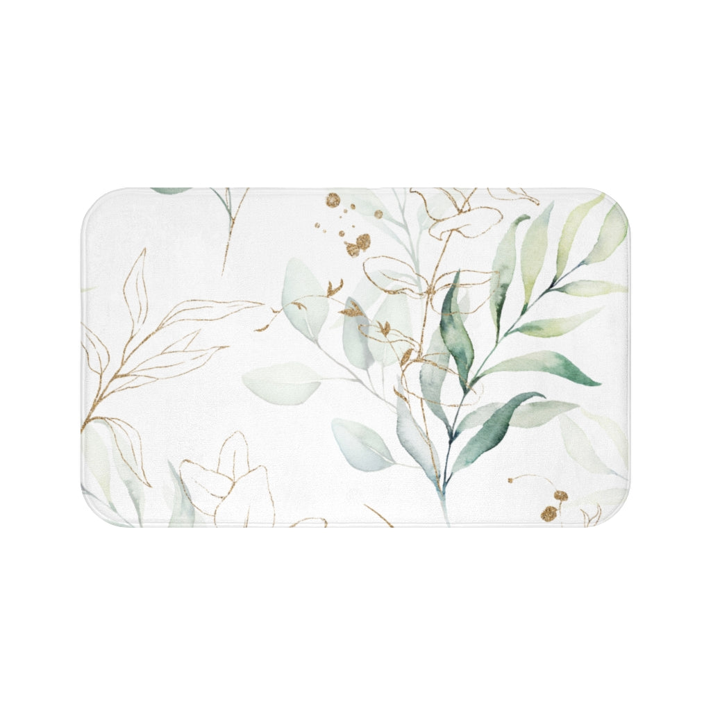 Natural Flower Bath Mat - Leaves Bath Mat - 2 Styles Available - ApolloBox