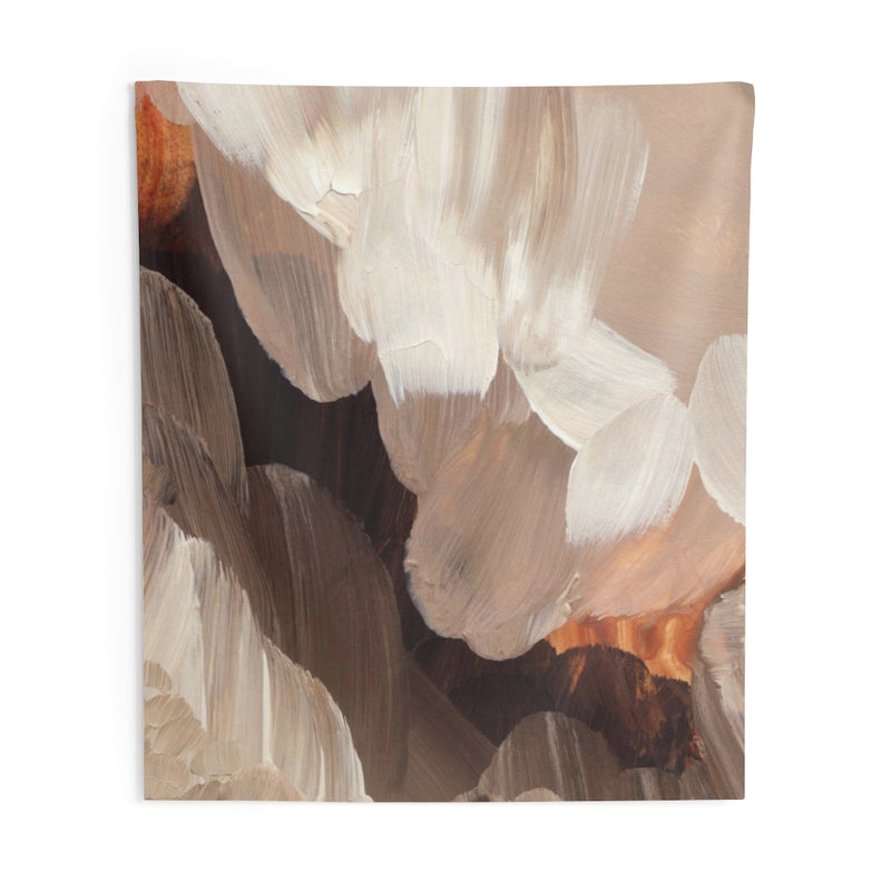 Abstract Tapestry | Cream Beige Orange Brown