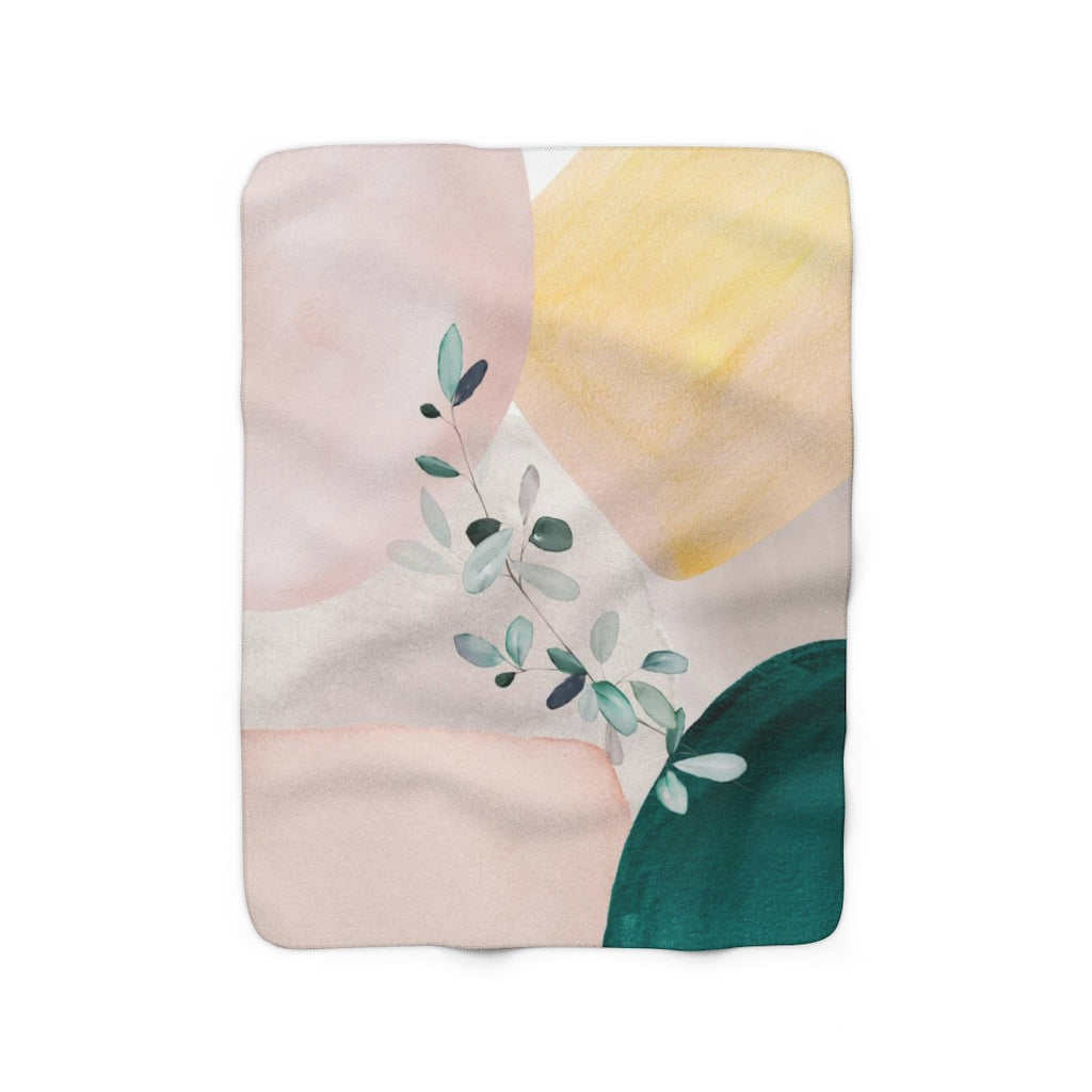 modern abstract cozy blanket