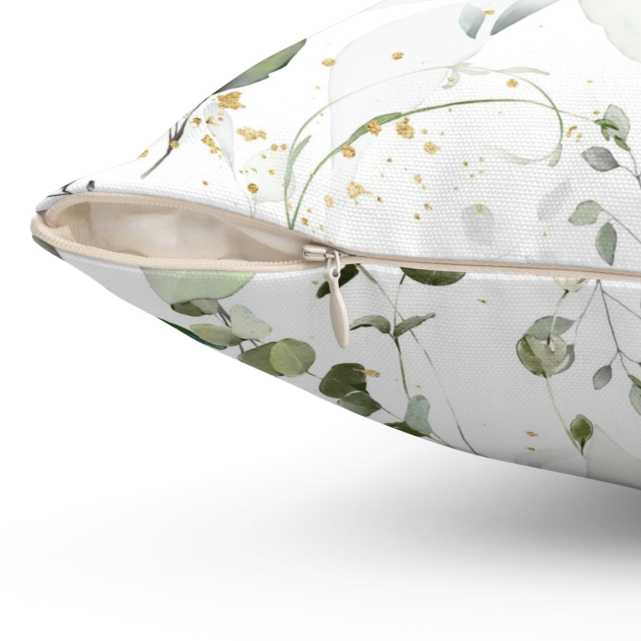 Eucalyptus Floral Pillow Cover | White Sage Green