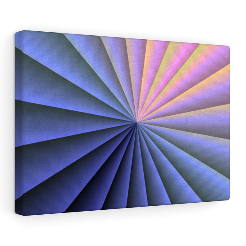RETRO CANVAS ART | Blue Purple Pink