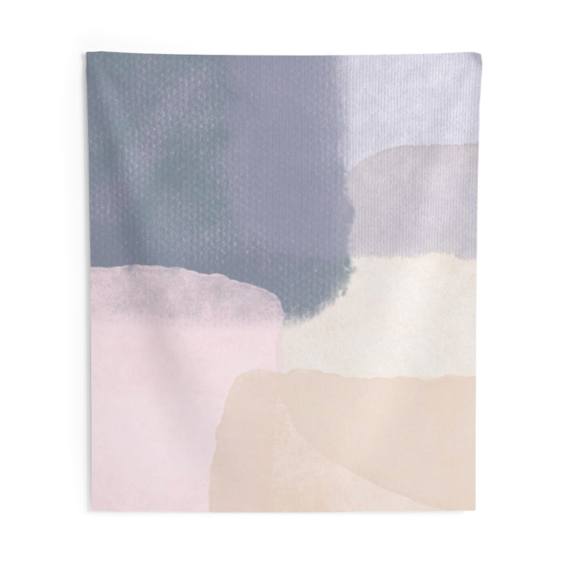 Abstract Tapestry | Pastel Purple Beige Pink