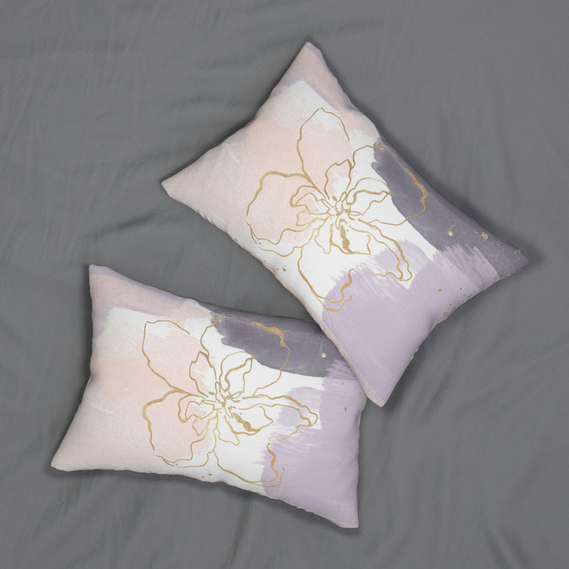 Boho Lumbar Pillow | Lavender Purple Pink
