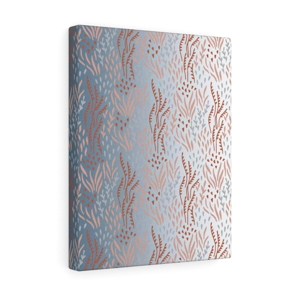 FLORAL CANVAS ART | Blue Ombre