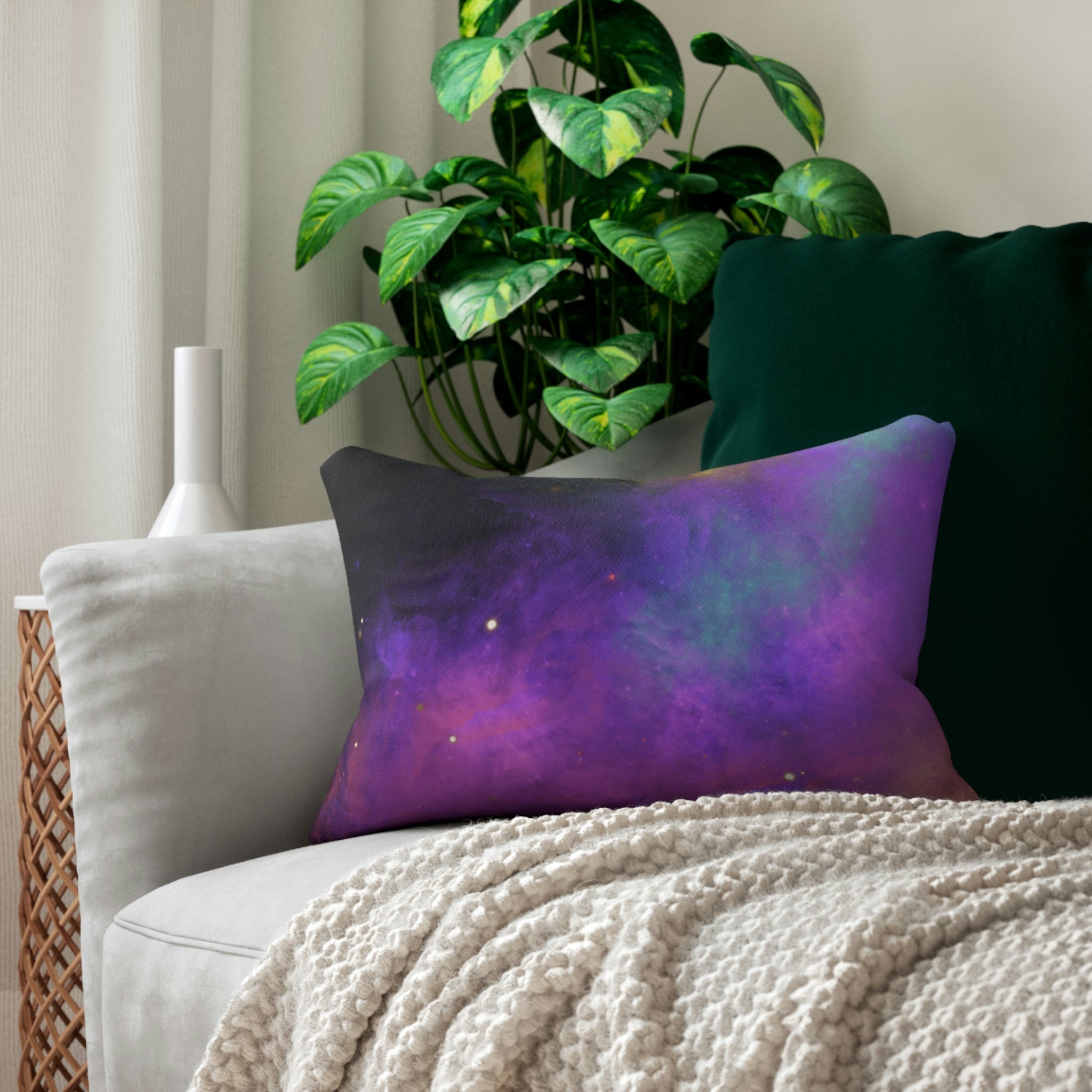 Galaxy Lumbar Pillow | Pink Purple