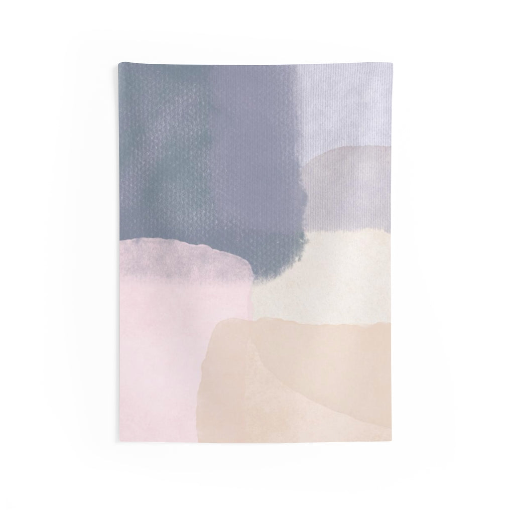 Abstract Tapestry | Pastel Purple Beige Pink