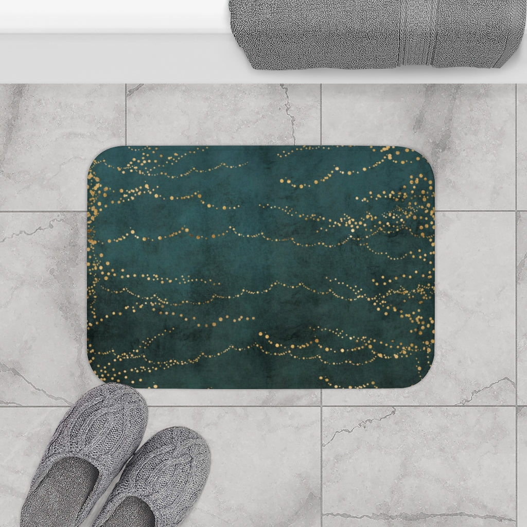 Bohemian Bath Mat | Green Beige