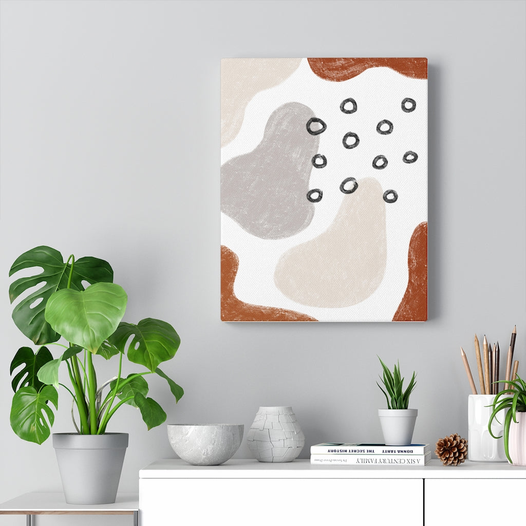 Boho Southwestern | Mid Century Canvas Watercolor Wall Art