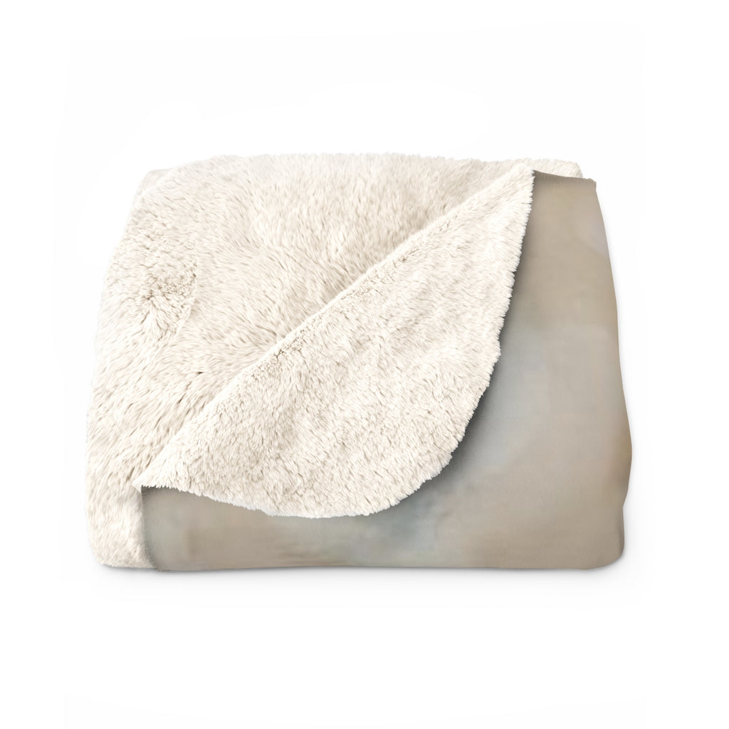 Abstract Comfy Blanket | Beige Ombre