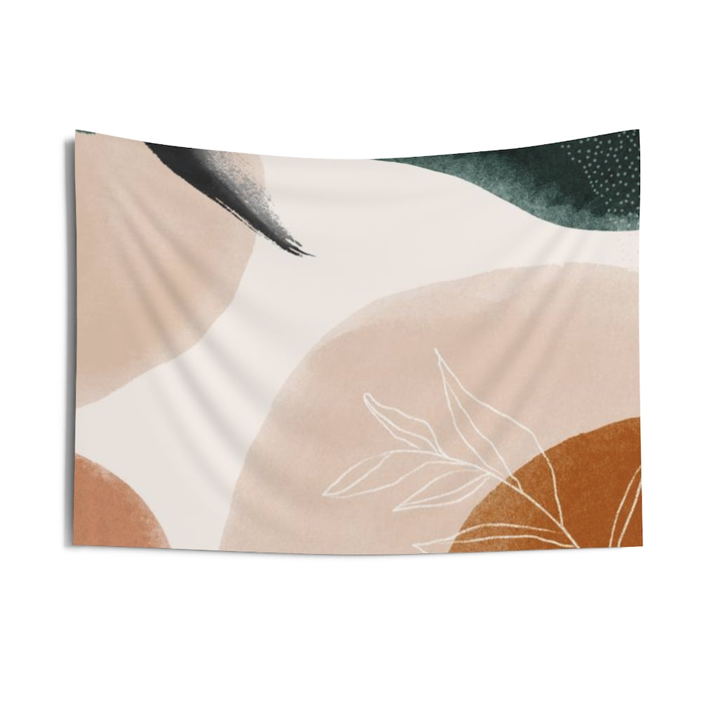 Floral Tapestry | Beige Green Rust