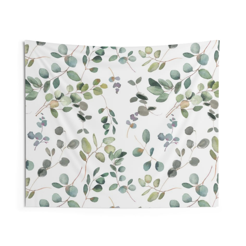 Floral Tapestry | White Green Purple