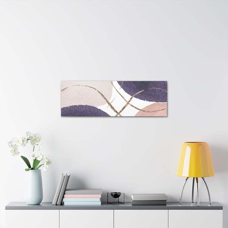 Abstract Wall Canvas Print | Purple Pink