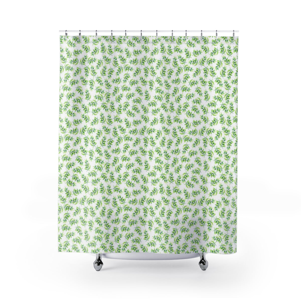 modern boho fabric shower curtain