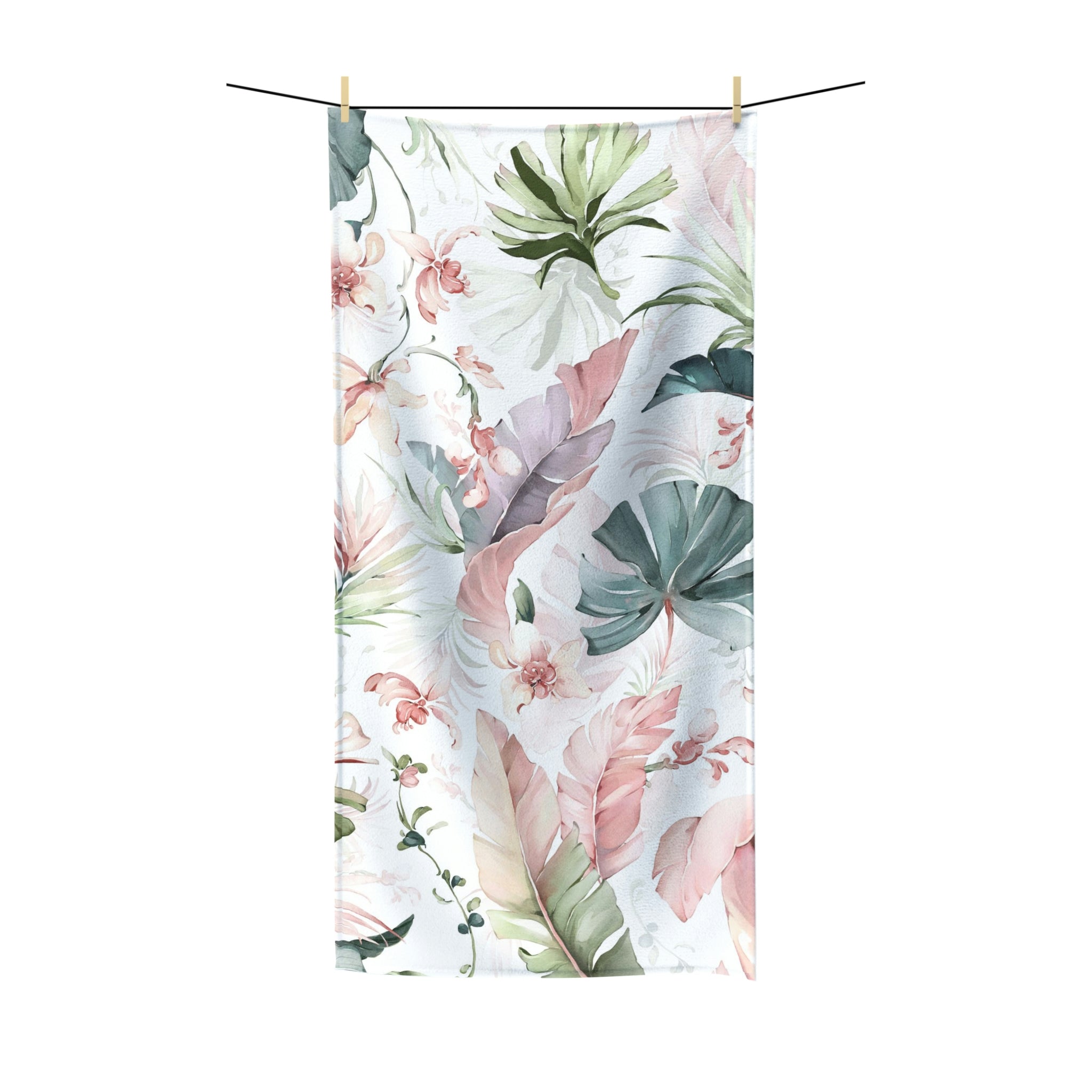 Floral Bath Towel | Tropical Leaves