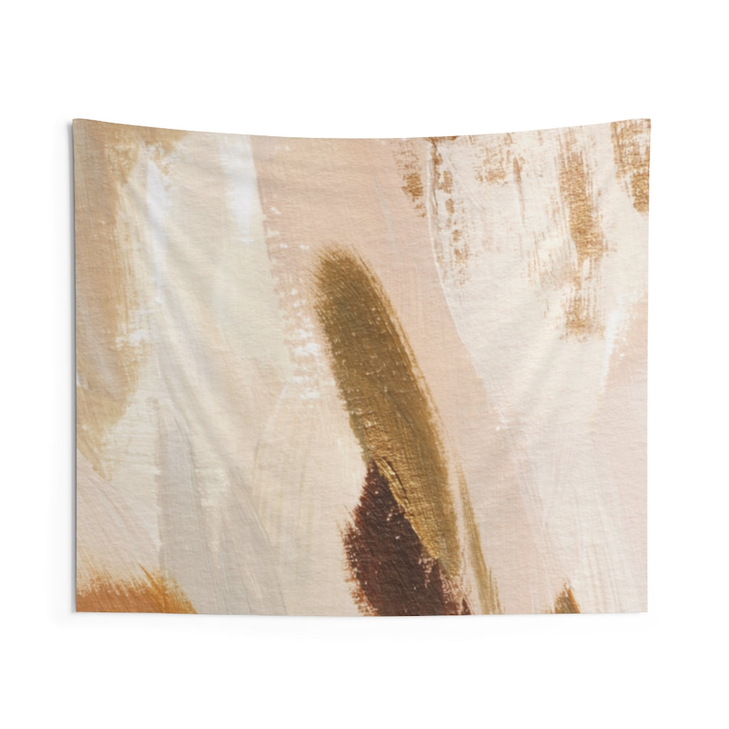 Abstract Tapestry | Beige Yellow White Green