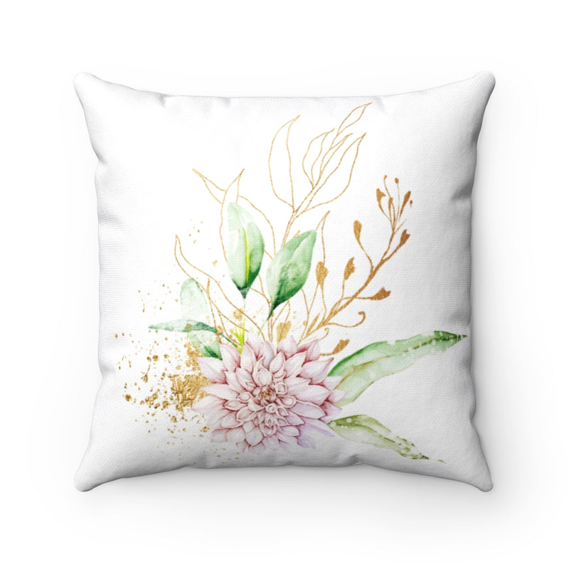 Boho Pillow Cover | Green Gold Pink