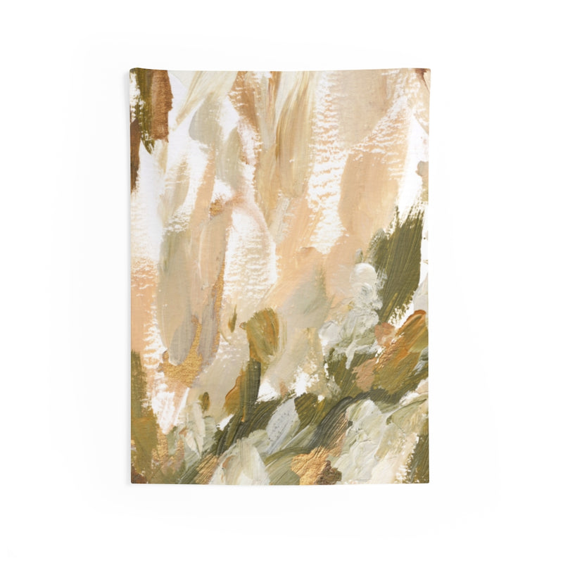 Abstract Tapestry | White Beige Yellow Green