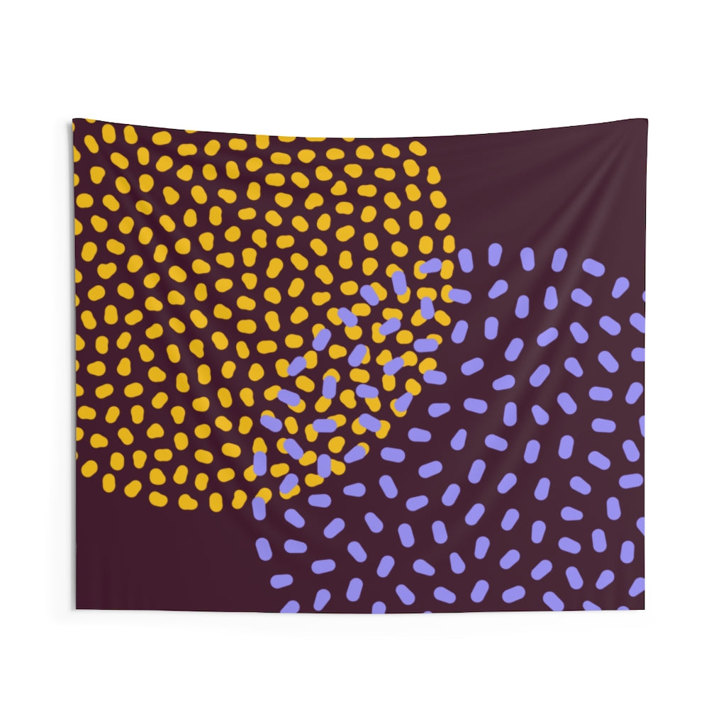 Abstract Tapestry | Purple Orange