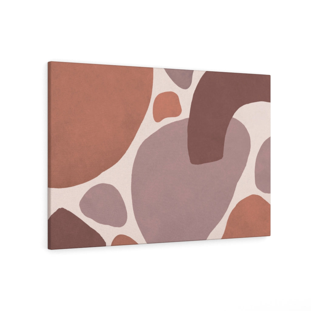 Abstract Canvas Art | Terracotta Beige Red