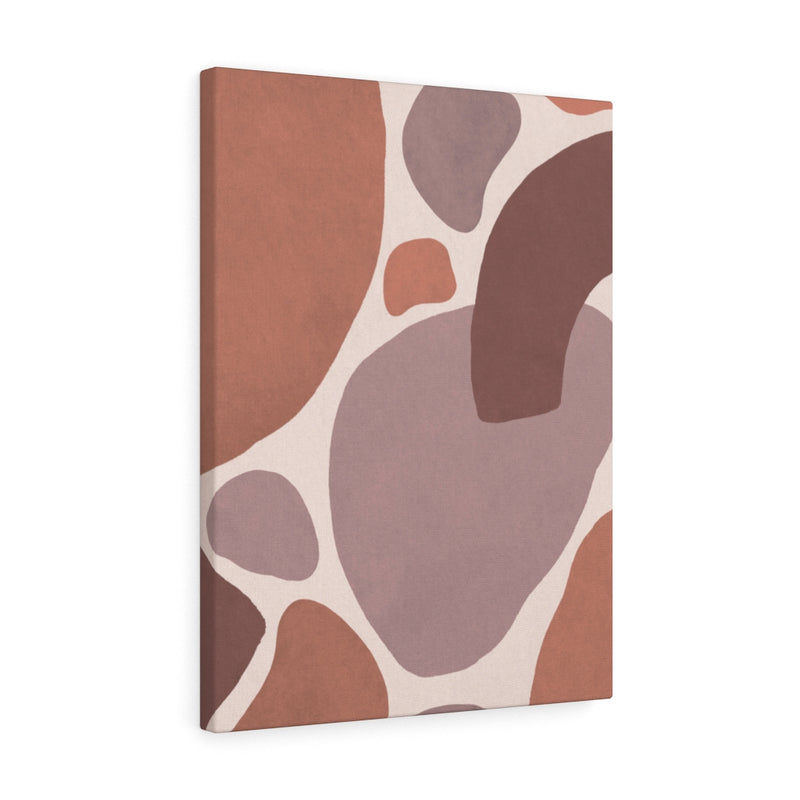 Abstract Canvas Art | Terracotta Beige Red