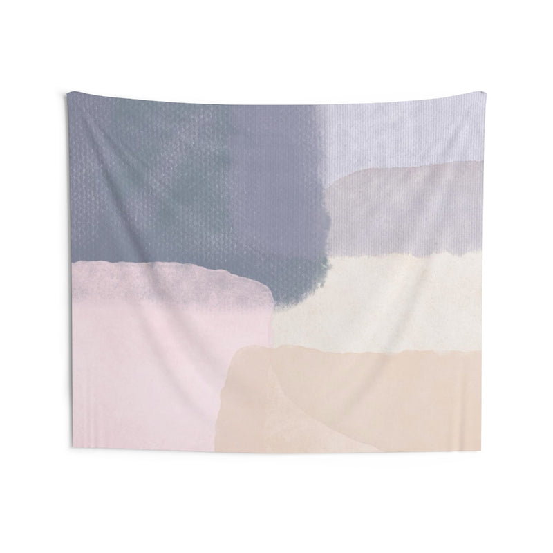 Abstract Tapestry | Pastel Purple Beige Pink