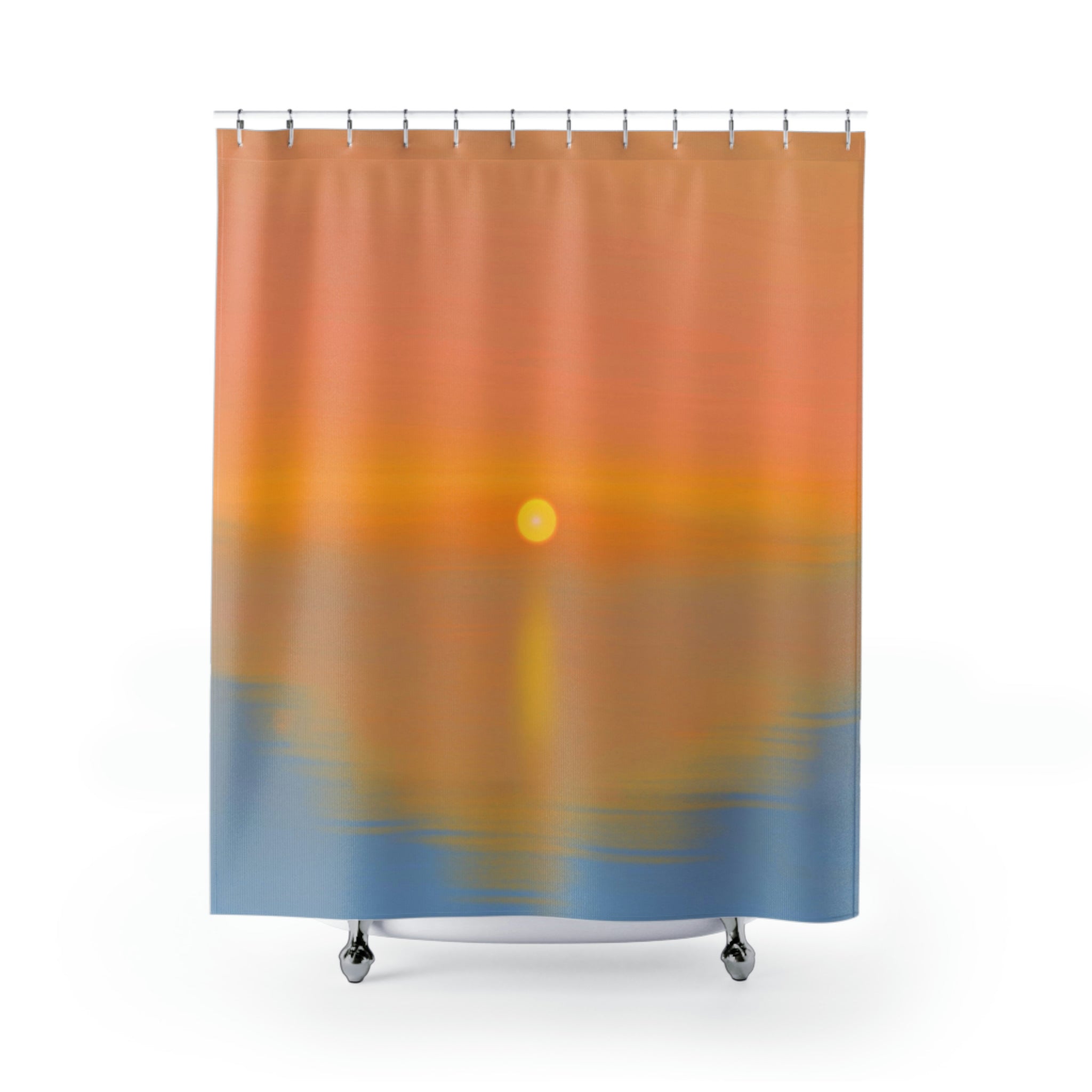 modern boho fabric shower curtain