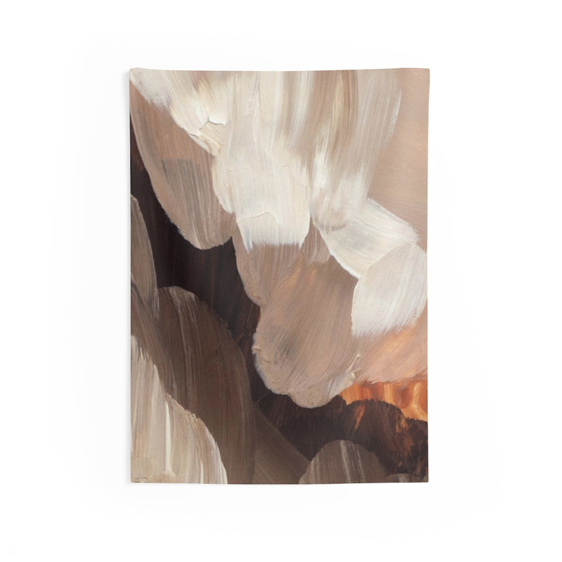 Abstract Tapestry | Cream Beige Orange Brown