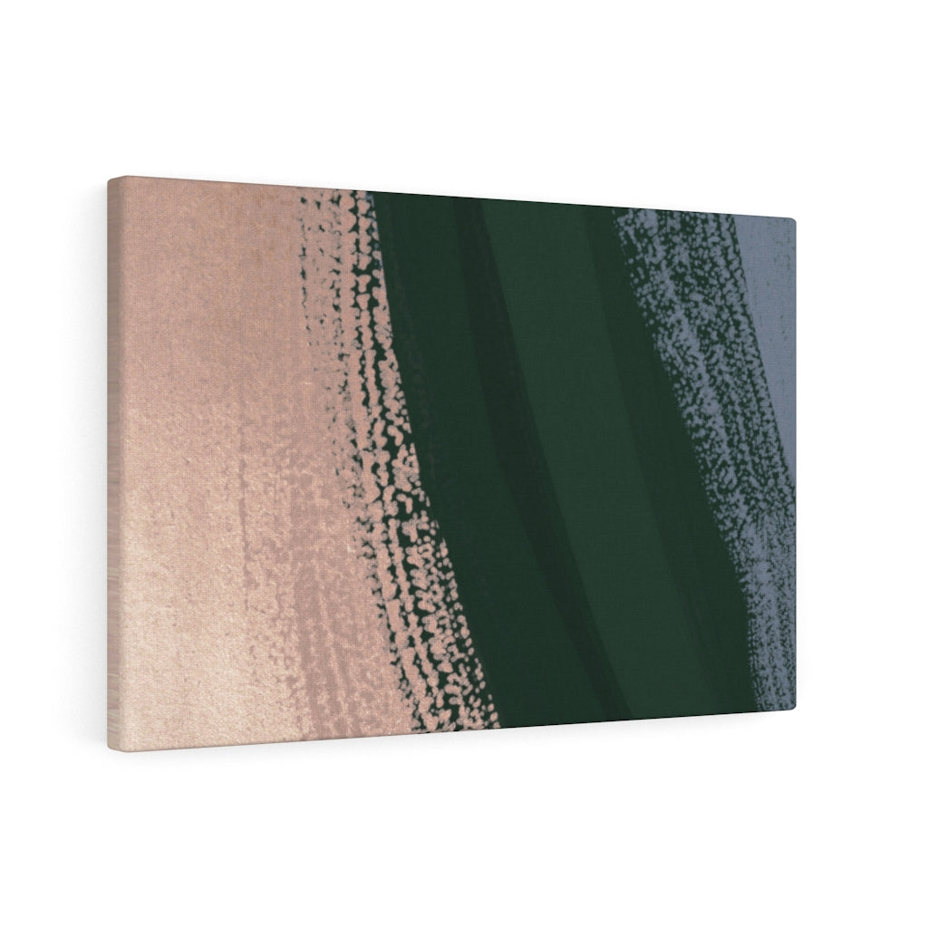 Abstract Canvas Art | Beige Green Blue