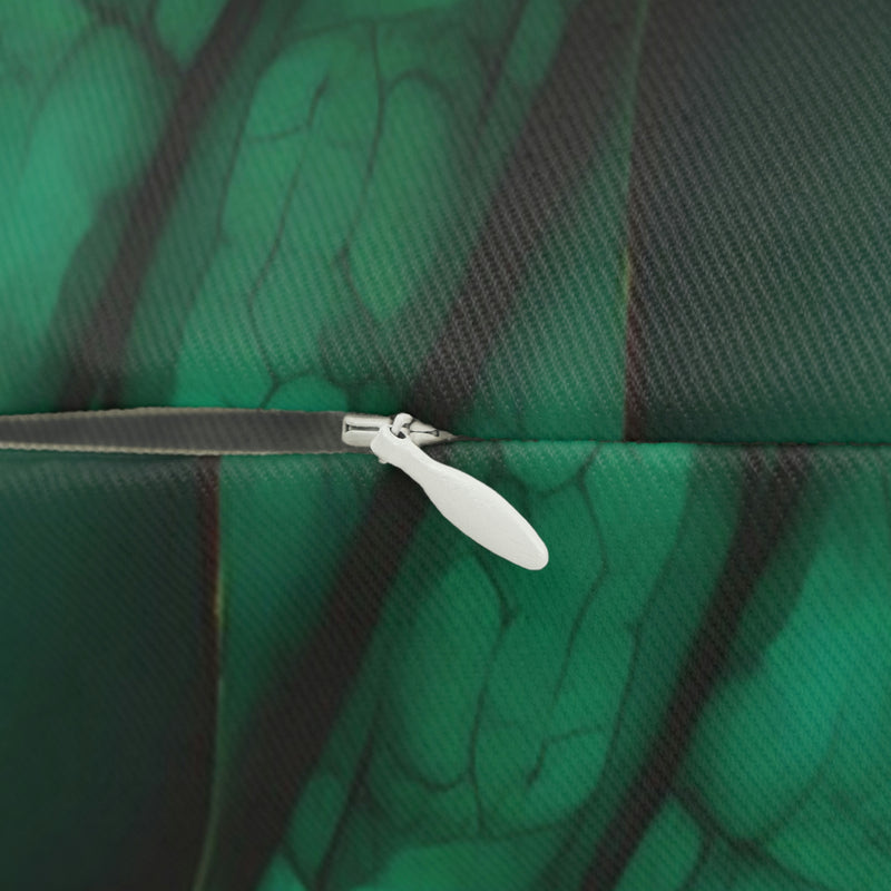 Lumbar Pillow | Abstract Green Ombre Beige