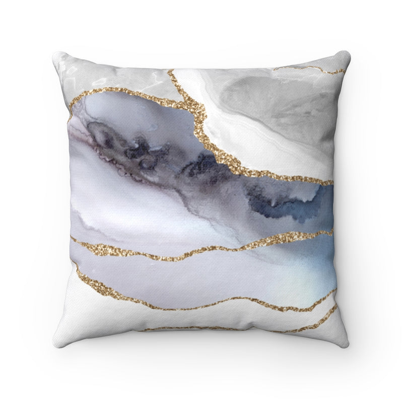 Abstract Boho Pillow Cover | Grey Lavender Blue Gold