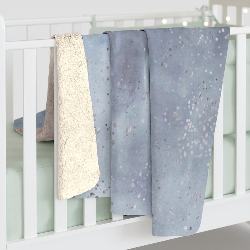 Abstract Comfy Blanket | Sky Pale Blue Ombre