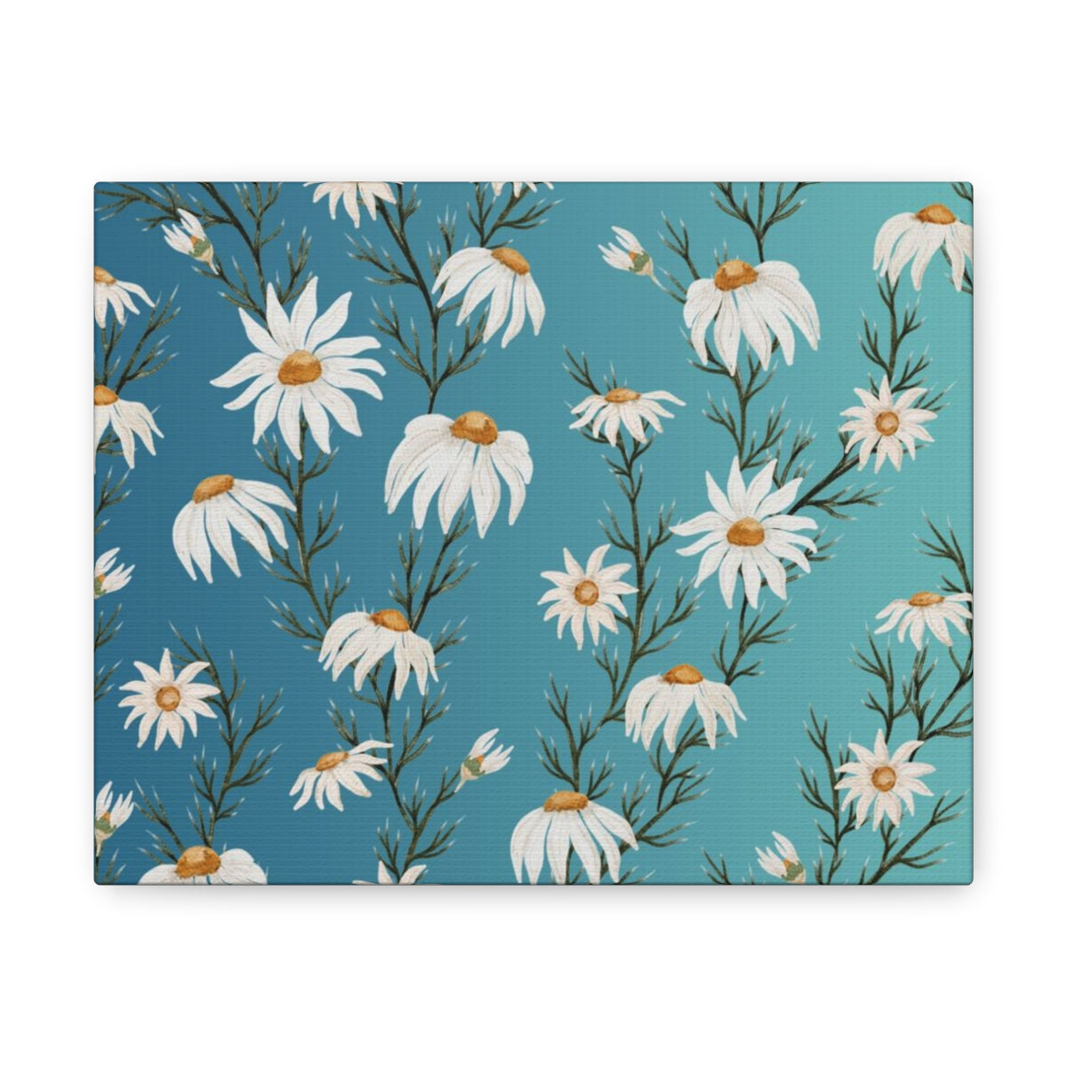 Floral Wall Canvas Print | Daisies Dreams