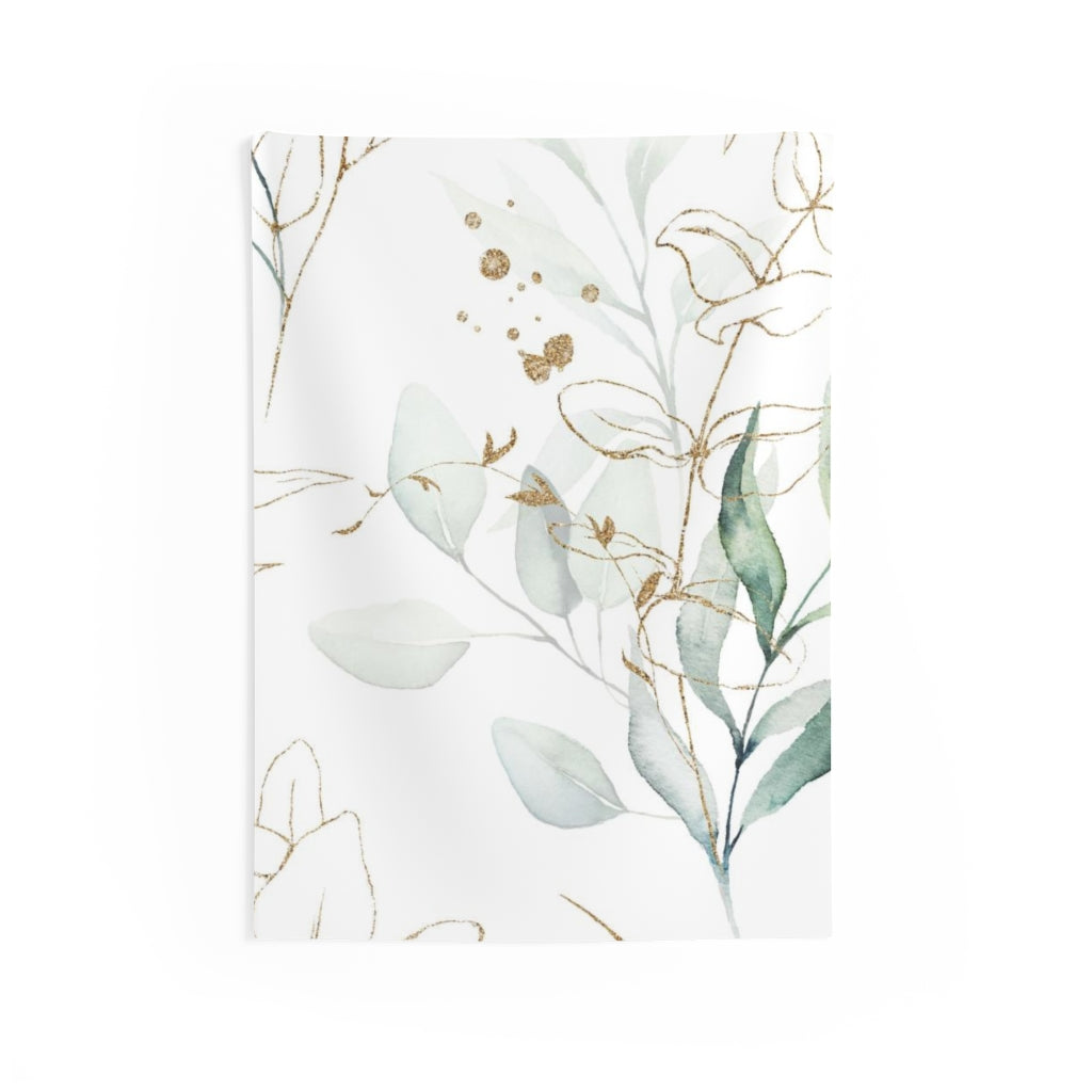 Floral Tapestry | White Green Gold