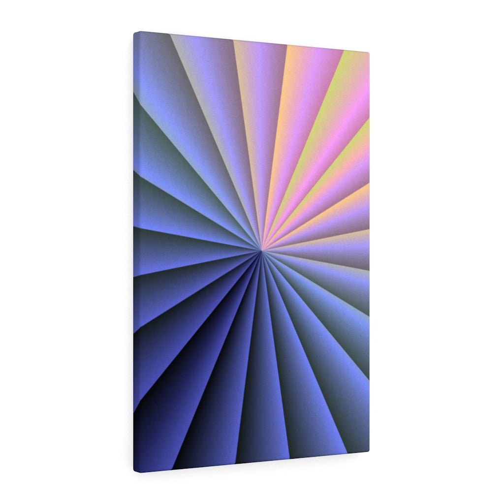 RETRO CANVAS ART | Blue Purple Pink