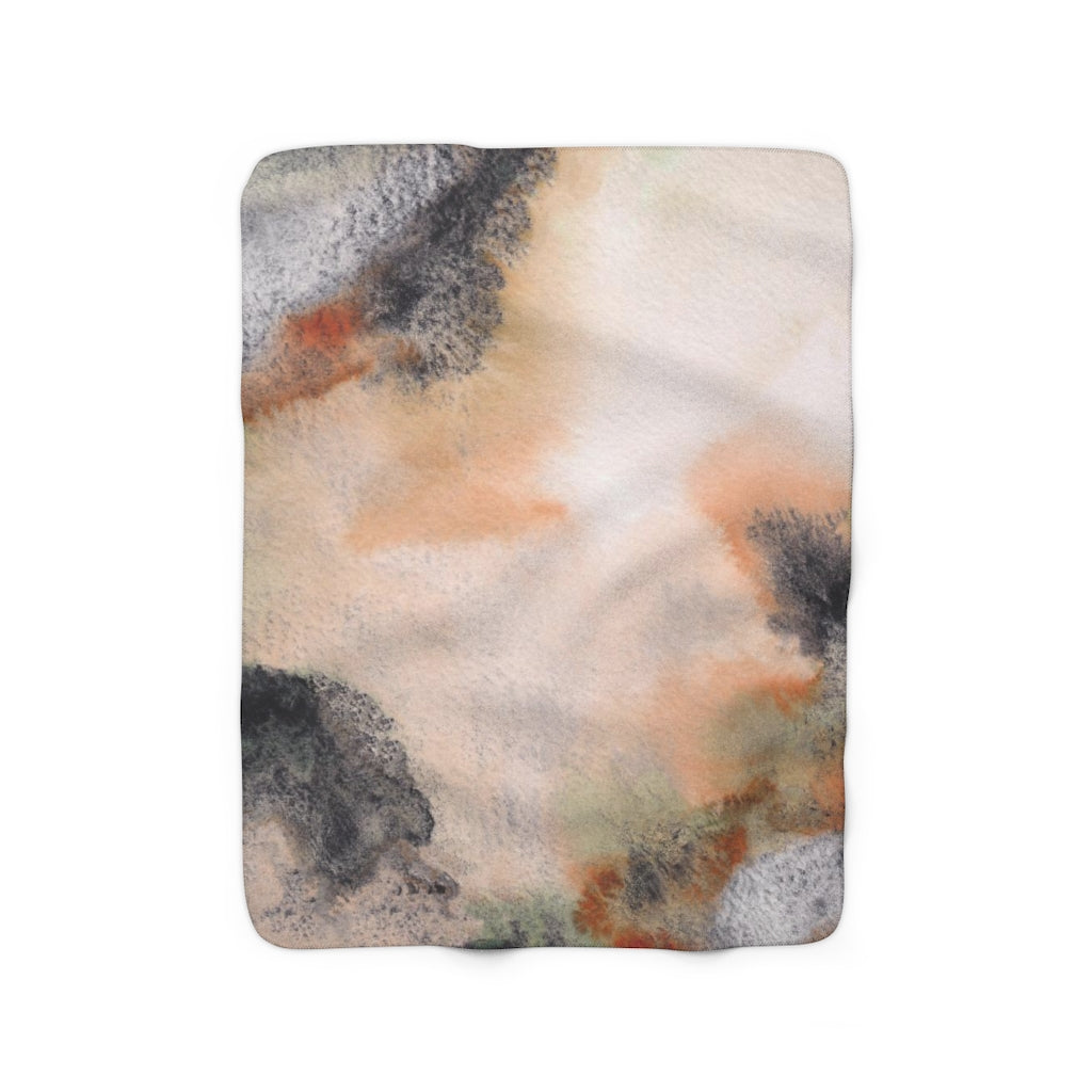 modern abstract cozy blanket