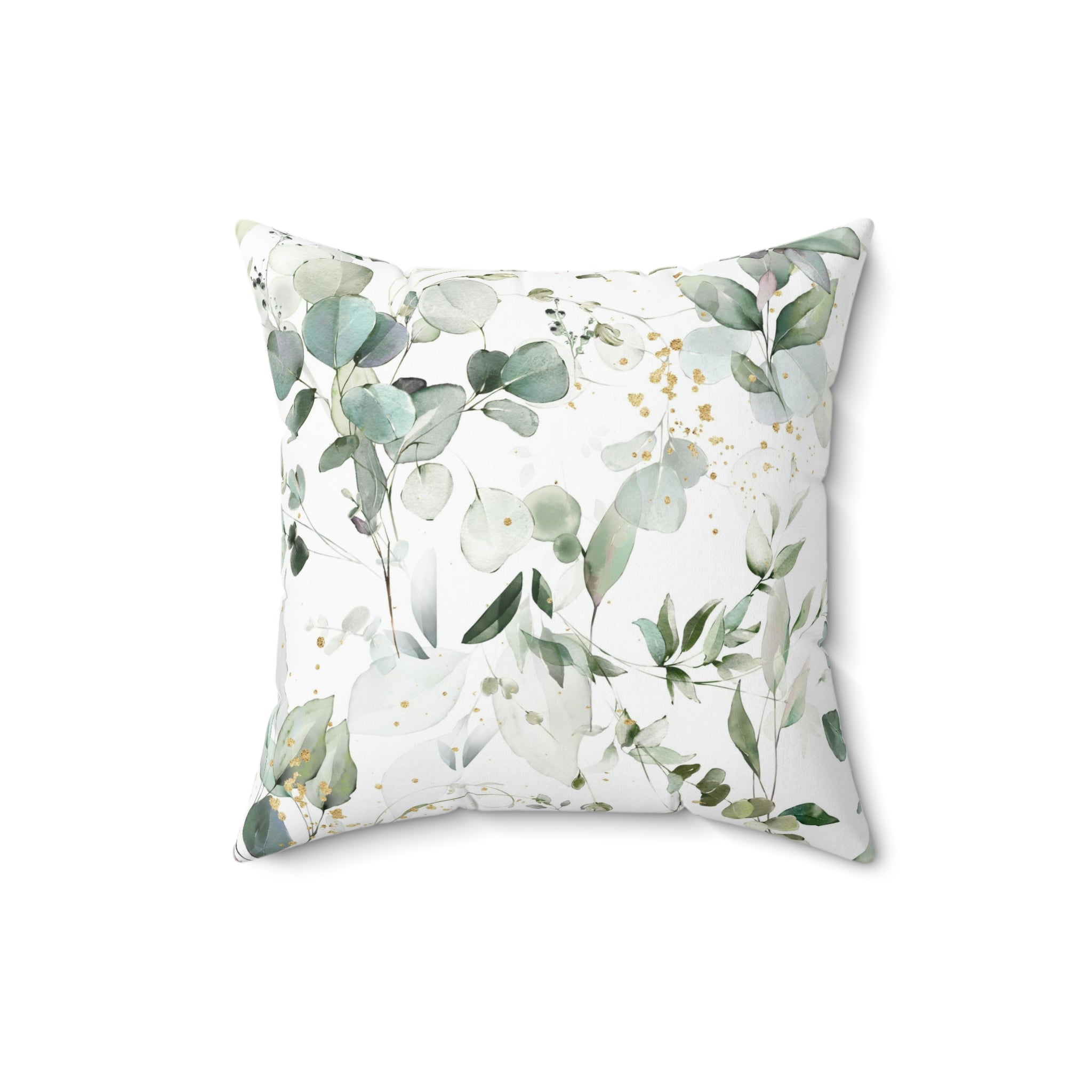 Eucalyptus Floral Pillow Cover | White Sage Green