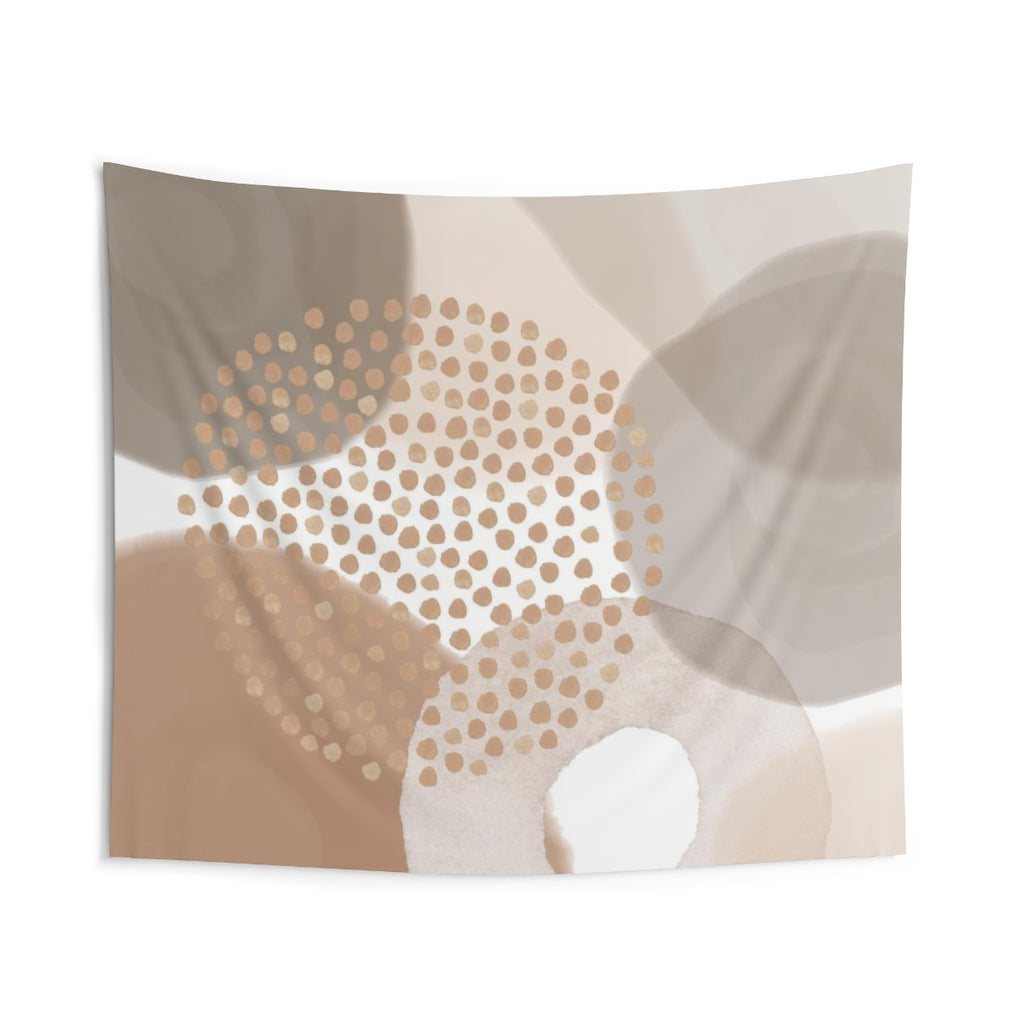 Abstract Tapestry | Beige Cream Brown