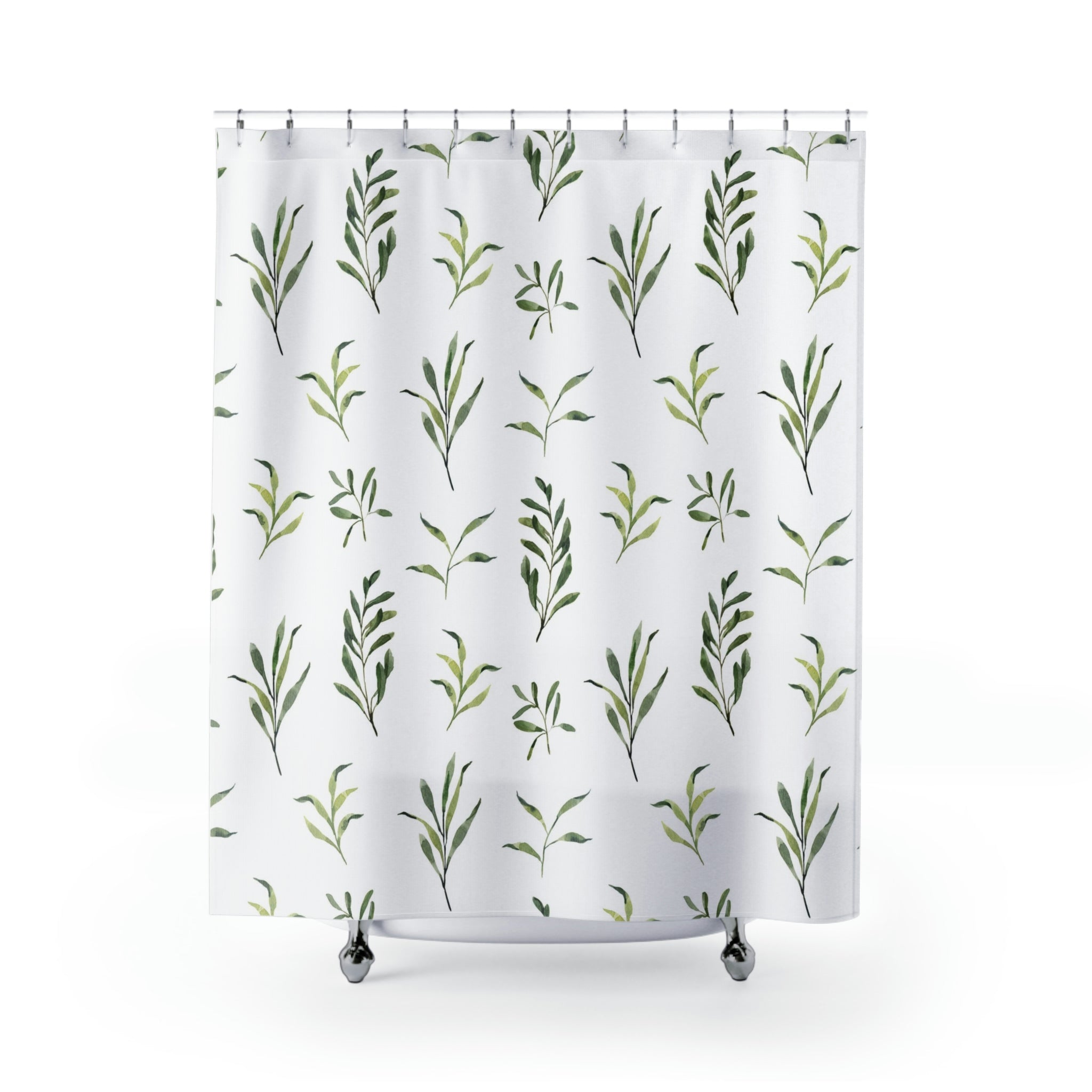 modern boho fabric shower curtain