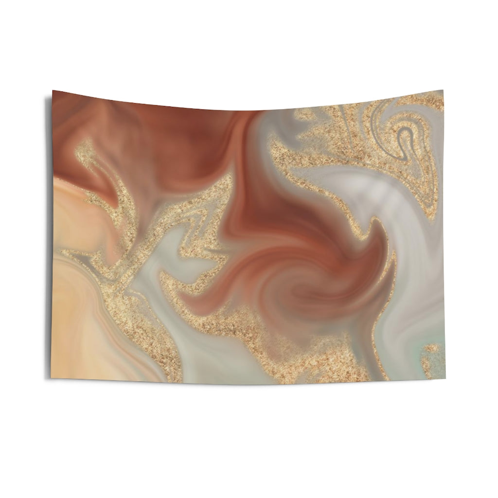 Abstract Tapestry | Rust Red Gold