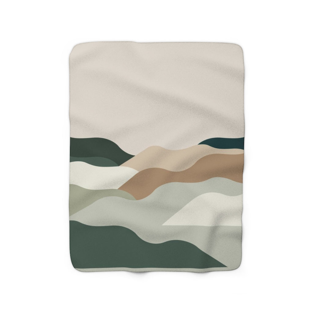 modern abstract cozy blanket